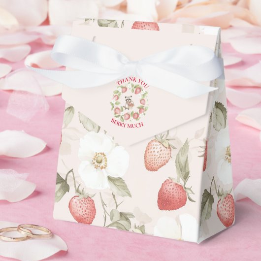 Aardbeien Bos Baby Shower Bedankdoosjes (Huwelijk)