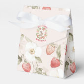 Aardbeien Bos Baby Shower Bedankdoosjes (Voorkant Zijde)