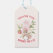 Aardbeien Bos Baby Shower Cadeaulabel (Voorkant)