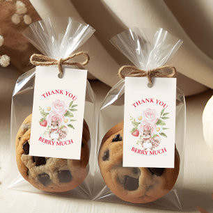 Aardbeien Bos Baby Shower Cadeaulabel