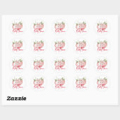 Aardbeien Bos Baby Shower Ronde Sticker (Vel)