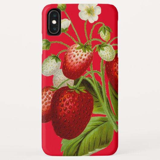 aardbeien Botanische illustratie Case-Mate iPhone Case (Achterkant)