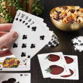Aardbeien Botanische stoffen Pokerkaarten (Insitu)