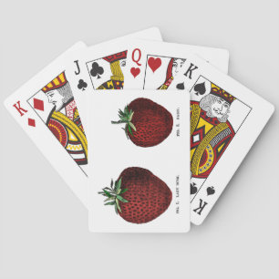 Aardbeien Botanische stoffen Pokerkaarten