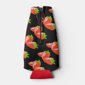 Aardbeien Bottelkoeler Flesjeskoeler (Achterkant)