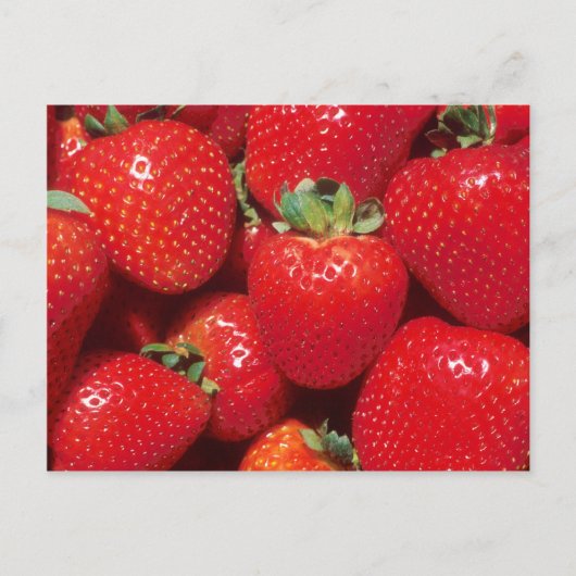 Aardbeien Briefkaart (Voorkant)