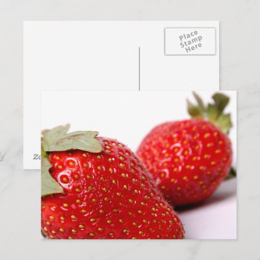 Aardbeien Briefkaart (Voorkant / Achterkant)
