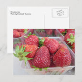 Aardbeien Briefkaart (Voorkant / Achterkant)