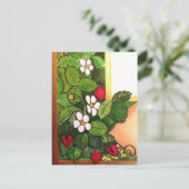 Aardbeien Briefkaart (Staand voorkant)