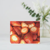 Aardbeien! Briefkaart (Staand voorkant)