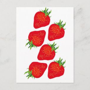  aardbeien briefkaart
