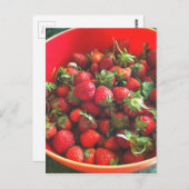 Aardbeien Briefkaart (Voorkant / Achterkant)