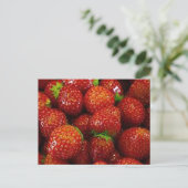 Aardbeien Briefkaart (Staand voorkant)