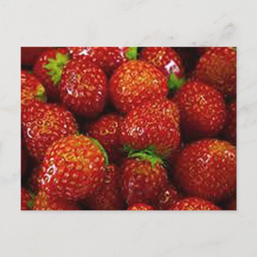 Aardbeien Briefkaart (Voorkant)