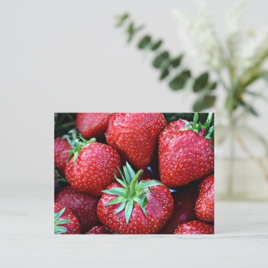 Aardbeien Briefkaarten (Staand voorkant)