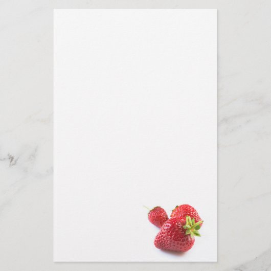 Aardbeien Briefpapier (Voorkant)