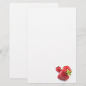 Aardbeien Briefpapier (Voorkant / Achterkant)