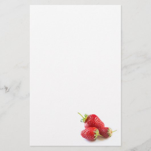 Aardbeien Briefpapier (Voorkant)