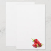 Aardbeien Briefpapier (Voorkant / Achterkant)