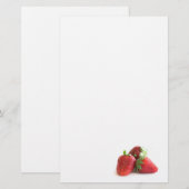 Aardbeien Briefpapier (Voorkant / Achterkant)