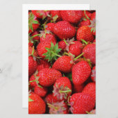 Aardbeien Briefpapier (Voorkant / Achterkant)