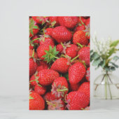 Aardbeien Briefpapier (Staand voorkant)