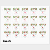 Aardbeien Bruiloftsfeest Vierkante Sticker (Vel)