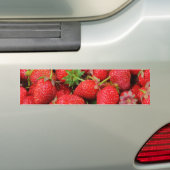 Aardbeien Bumpersticker (Op auto)