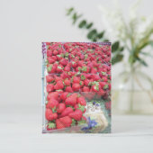 Aardbeien Bunch Briefkaart (Staand voorkant)