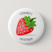 Aardbeien Button (Voorkant)