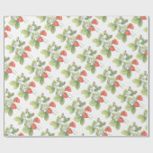 Aardbeien Cadeaupapier (Vlak)