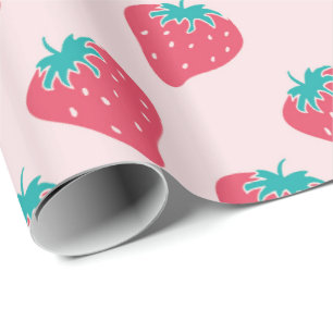 Aardbeien Cadeaupapier