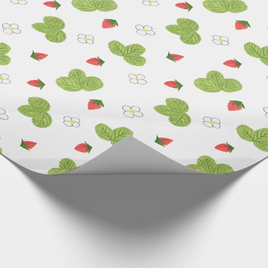 Aardbeien Cadeaupapier (Hoek)