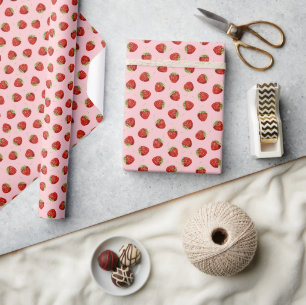 Aardbeien Cadeaupapier
