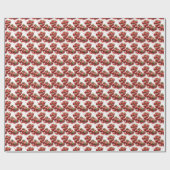 Aardbeien Cadeaupapier Inpakpapier (Vlak)