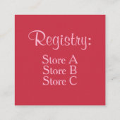 Aardbeien Cake Shortcake Bruidsdiner Verjaardag Informatiekaartje (Achterkant)