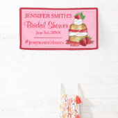 Aardbeien Cake Shortcake Bruidsdiner Verjaardag Spandoek (Insitu)