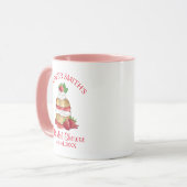 Aardbeien Cake Shortcake Bruidsfeest Verjaardag Mok (Voorkant links)
