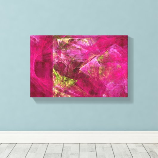 Aardbeien Canvas Afdruk (Insitu (Houten vloer))