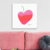 Aardbeien canvas afdruk (Insitu (Woonkamer))