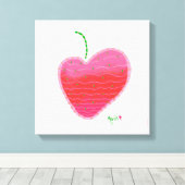 Aardbeien canvas afdruk (Insitu (Houten vloer))