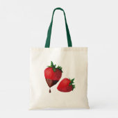 Aardbeien Canvas tas (Achterkant)