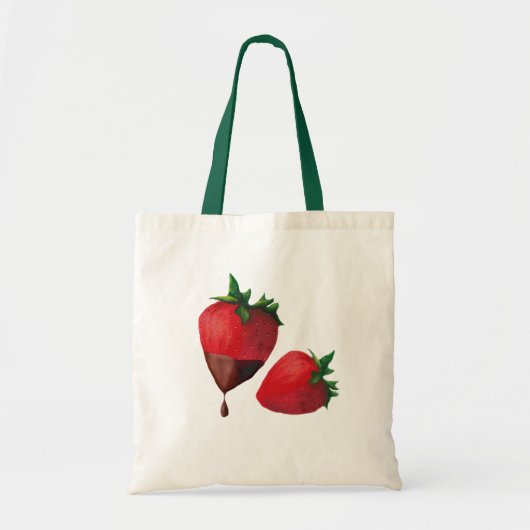 Aardbeien Canvas tas (Voorkant)