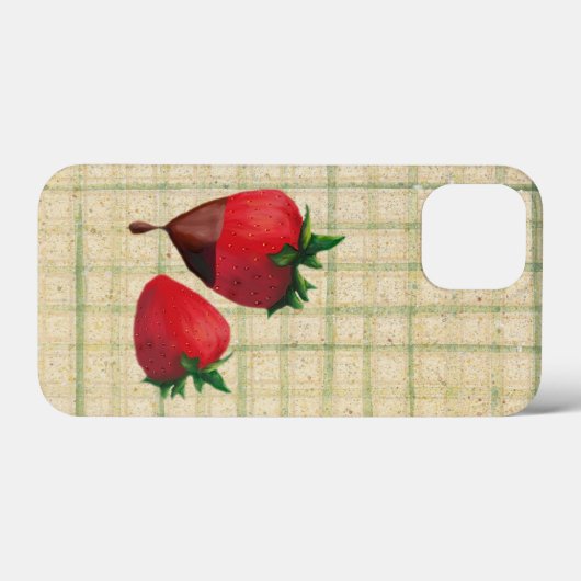 Aardbeien Case-Mate iPhone Case (Achterkant (horizontaal))