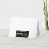 Aardbeien Cheesecake en Orchideeën Wenskaart An Kaart (Achterkant)