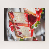 Aardbeien Cheesecake Legpuzzel (Horizontaal)
