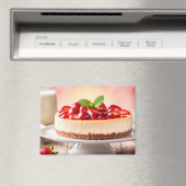 Aardbeien Cheesecake Magneet (Insitu (Vaatwasser))