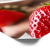 Aardbeien Cheesecake Perfect Poster (Hoek)
