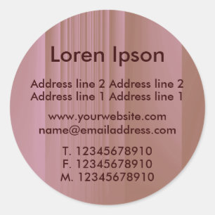 Aardbeien Chocolade Bedrijf / Profiel Ronde Sticker