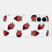 Aardbeien Chocolade iPhone 16 Hoesje (Achterkant horizontaal)